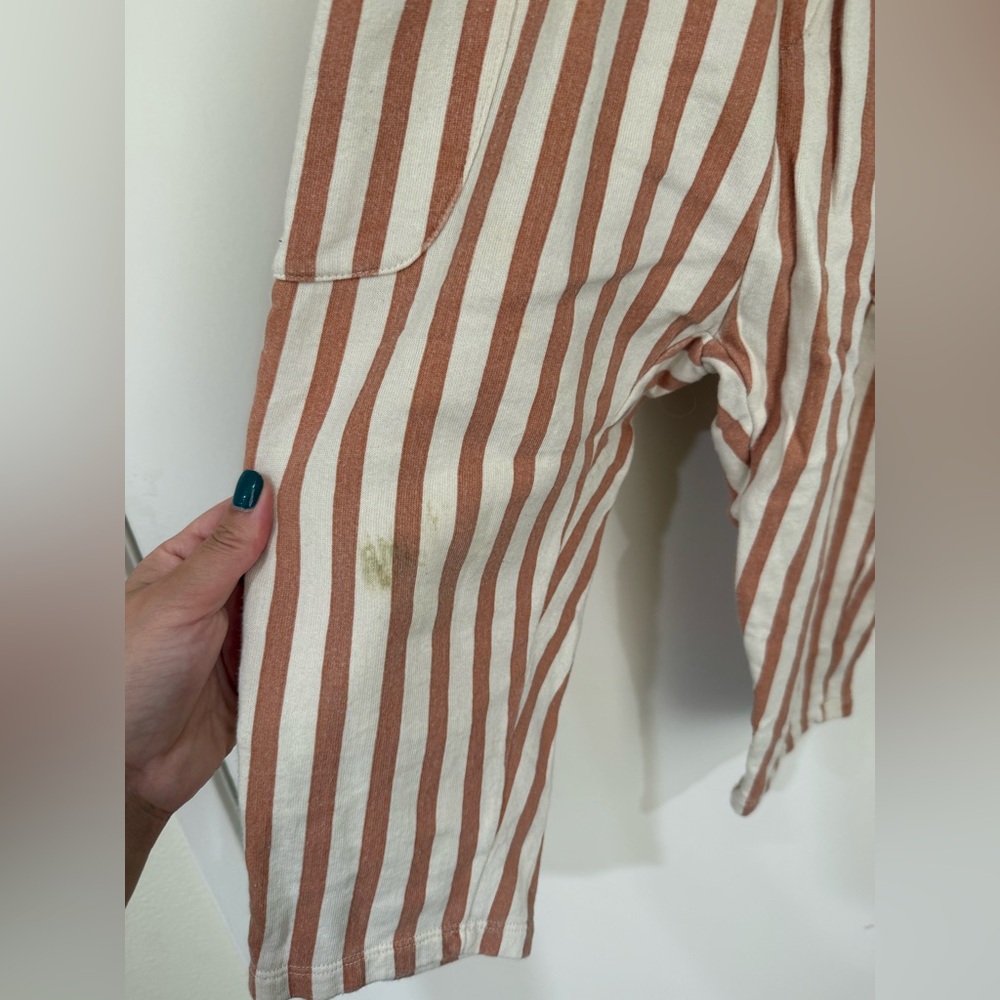 Zara HTF Striped Brown/Cream Pants (#1) 3-4 Years *VERY PLAY* - Picture 4 of 14